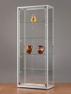 SV800A7PL2 Vitrine Alu Silber mit LED Beleuchtung...