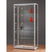 SV1000A7PL2DT Vitrine grau Ausstellungsvitrine...