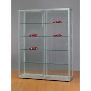 SV1500A7 Vitrine grau Glasvitrine Ausstellungsvitrine...