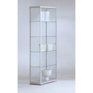 SV-B6040 Vitrine silbergrau Ausstellungsvitrine...