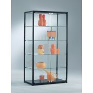 SV1000A7PL2 beleuchtete Pr&auml;sentationsvitrine schwarz...
