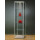 SV500A7L Glasvitrine Vitrine grau Ausstellungsvitrine Pr&auml;sentationsvitrine Alu Silber mit Beleuchtung abschlie&szlig;bar