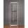 SV500A7LEPL1 Eckvitrine grau Ausstellungsvitrine Pr&auml;sentationsvitrine Alu Silber mit Beleuchtung abschlie&szlig;bar